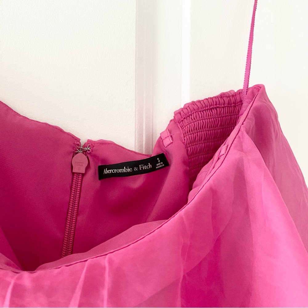 Abercrombie & Fitch Organza Ruffle Tiered Mini Dress - Picture 4 of 6